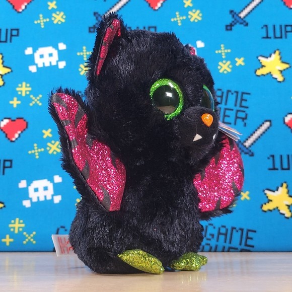Ty Beanie Boo Drizella the Bat 6" UltraSoft Halloween Seasonal Toy Plush NWT - Picture 2 of 12